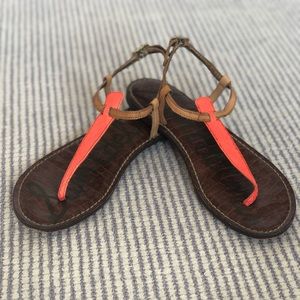 Sam Edelman Gigi Thong Sandal- Size 8-Neon!